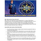 kbc official website lottery check